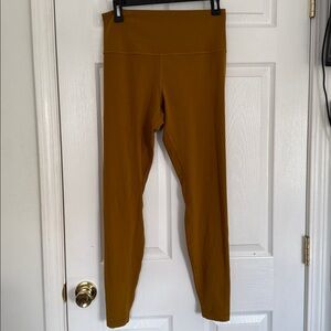 Mustard Yellow High-Waisted lulu lemon Leggings